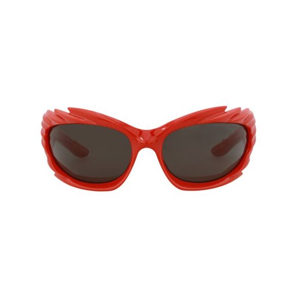 Balenciaga Shield-Frame Bio Injection Sunglasses Red Unisex-Adult - Picture 1 of 6